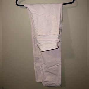 Light Pink - Corduroy Straight Leg Pants - American Eagle - Size 2 Regular